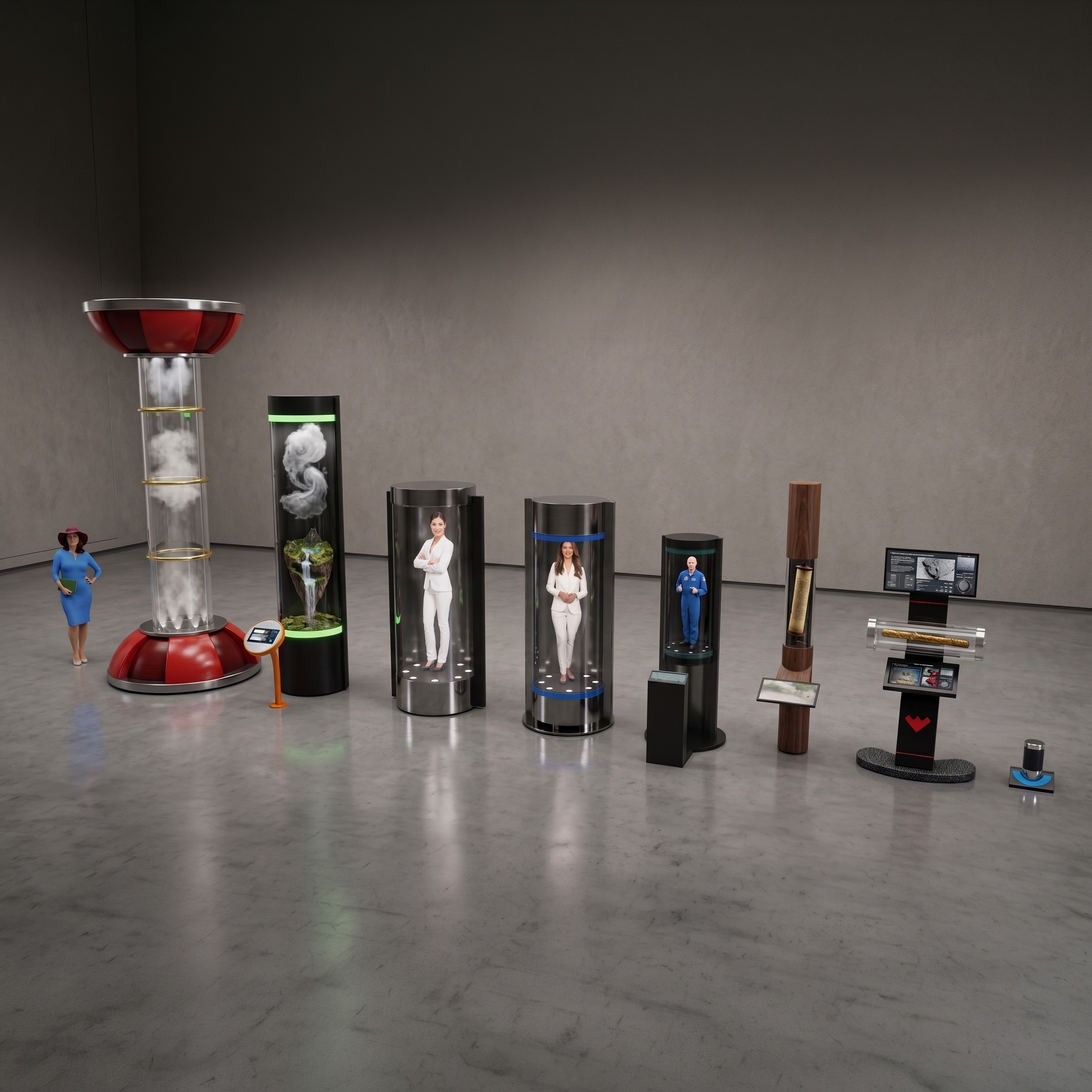 HoloTube holographic display family